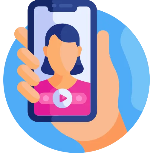 Live video call to witness charitable distribution